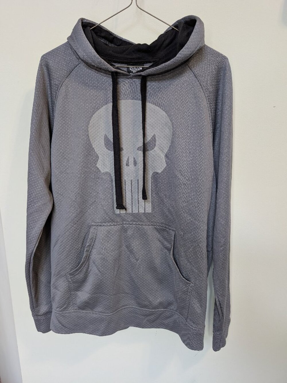 Punisher Hoodie Gray Med Marvel Sweatshirt